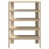Mueble zapatero madera contrachapada roble sonoma 61x32x87,5