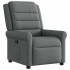 Sillón reclinable de tela gris