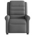 Sillón reclinable de tela gris