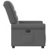 Sillón reclinable de tela gris