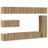 Mueble para TV de pared madera contrachapada artesanal 7