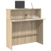 Mostrador de recepción roble sonoma 100x50x103,5 cm