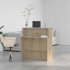 Mostrador de recepción roble sonoma 100x50x103,5