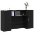 Mostrador de recepción roble negro 180x50x103,5