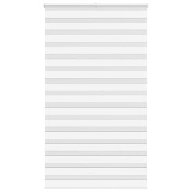 Estor cebra blanco 130x230 cm tejido ancho 125,9 cm