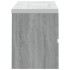 Mueble de baño con lavabo madera contrachapada gris