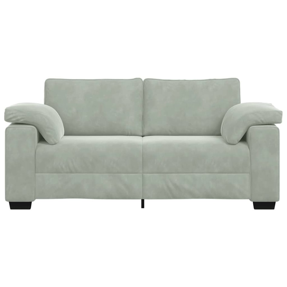 Sofá Loveseat gris claro 140 cm