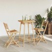 Taburetes de bar para exterior con reposapiés 2 uds. Plegables