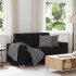 Sofá Loveseat de tela negra de 120