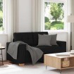 Sofá Loveseat de tela negra de 120 cm