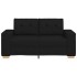 Sofá Loveseat de tela negra de 120