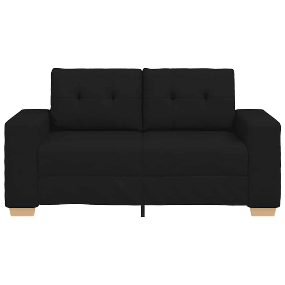 Sofá Loveseat de tela negra de 120