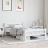 Estructura de cama sin colchón madera de pino blanco 100x200