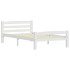 Estructura de cama sin colchón madera de pino blanco 100x200