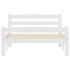 Estructura de cama sin colchón madera de pino blanco 100x200