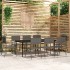 Juego de comedor para jardín 9 piezas