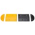 Badén de velocidad goma amarillo y negro 226x32,5x4