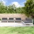 Juego de muebles de jardín 6 piezas madera maciza pino