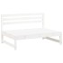 Juego de muebles de jardín 6 piezas madera maciza pino