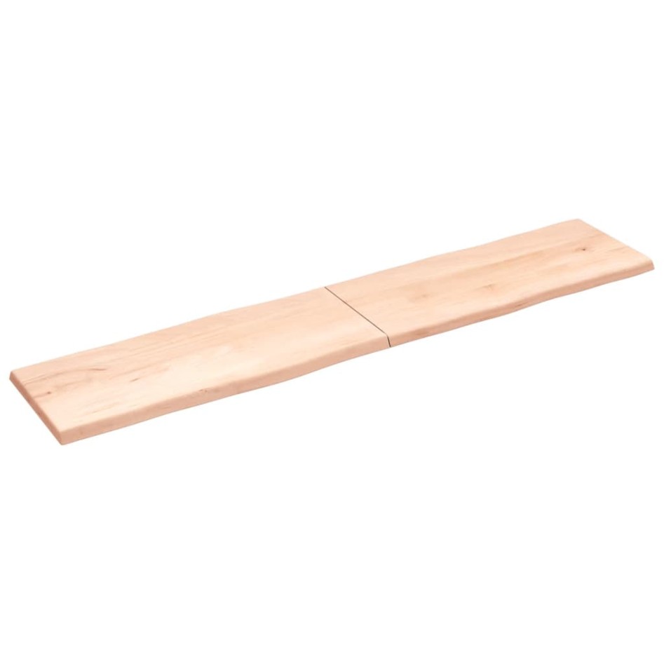 Tablero de mesa madera maciza borde natural 200x40x(2-4)
