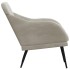 Sillón de terciopelo gris claro 63x76x80