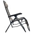 Tumbona plegable de textilene gris