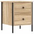 Mesita de noche madera de ingeniería roble Sonoma 40x42x50