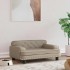 Cama para perros de cuero sintético color capuchino 70x45x30