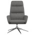 Sillón de relax de tela gris
