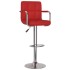 Taburetes de cocina 2 unidades cuero sintético rojo vino