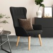 Sillón de relax de tela negro