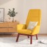 Sillón de relax de tela amarillo