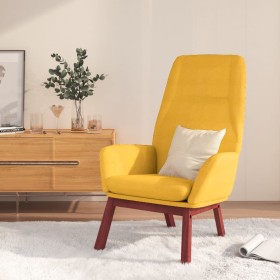 Sillón de relax de tela amarillo