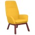 Sillón de relax de tela amarillo