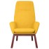 Sillón de relax de tela amarillo
