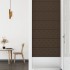 Paneles de pared 12 uds cuero sintético marrón 90x30 cm 3,24