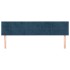 Cabeceros 2 unidades de terciopelo azul oscuro 90x5x78/88