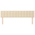 Cabeceros 2 unidades de tela color crema 90x5x78/88