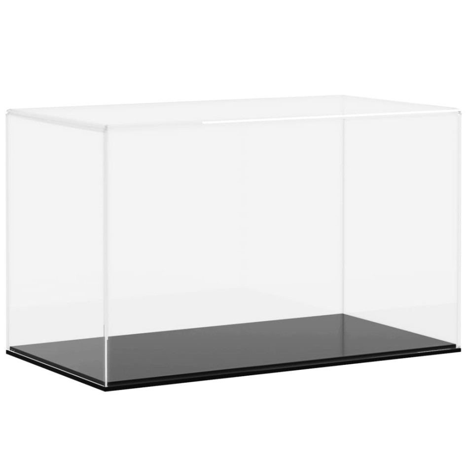 Caja de exposición acrílico transparente 31x17x19