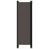 Biombo divisor de 4 paneles gris antracita 200x180