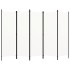 Biombo divisor de 5 paneles blanco 250x180