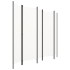Biombo divisor de 5 paneles blanco 250x180