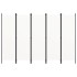 Biombo divisor de 5 paneles blanco 250x180