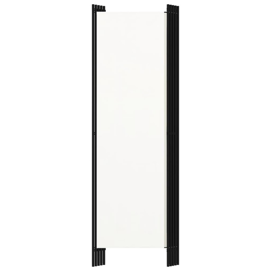 Biombo divisor de 5 paneles blanco 250x180
