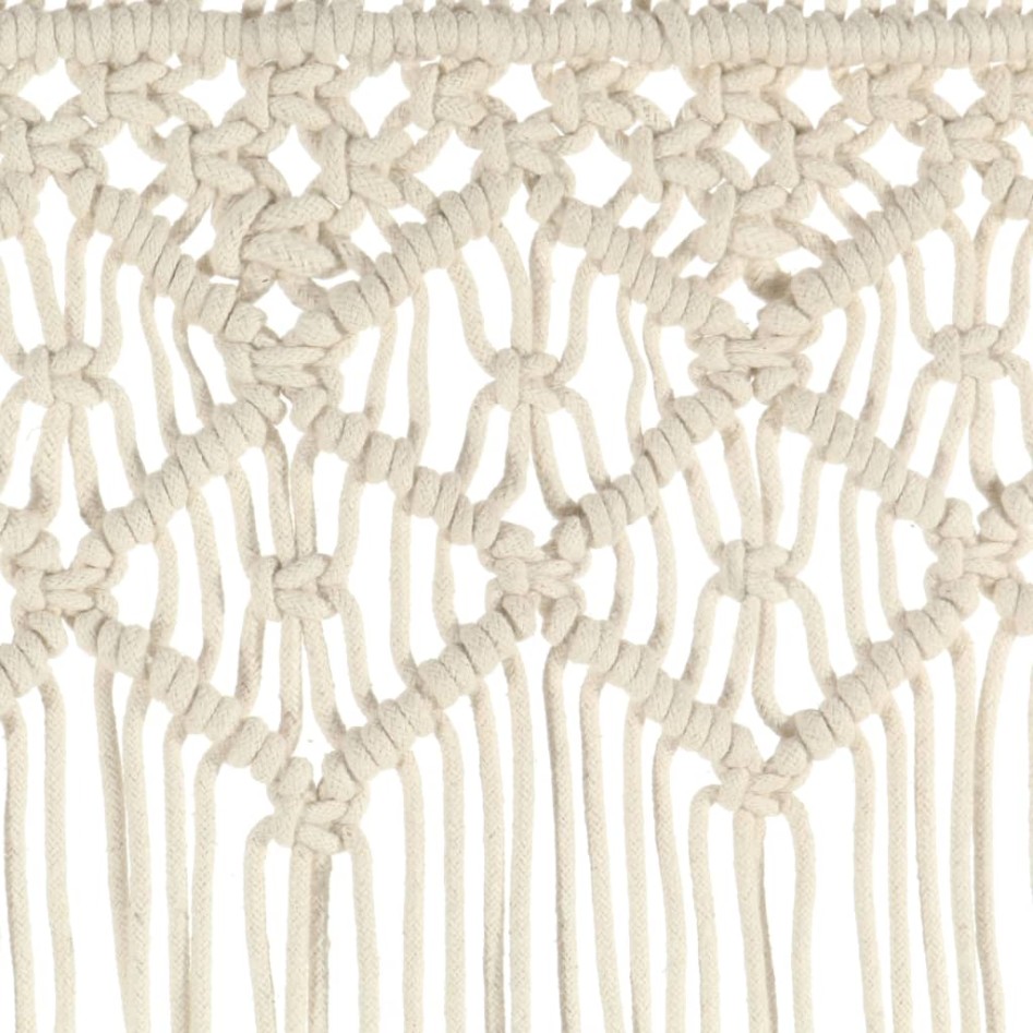 Cortina de macramé algodón 140x240