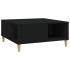 Mesa de centro madera contrachapada negro 80x80x36,5