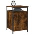 Mesitas noche 2 uds madera contrachapada roble humo 40x42x60