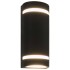 Lámparas de pared de exterior 2 uds 35 W negro