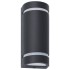 Lámparas de pared de exterior 2 uds 35 W negro