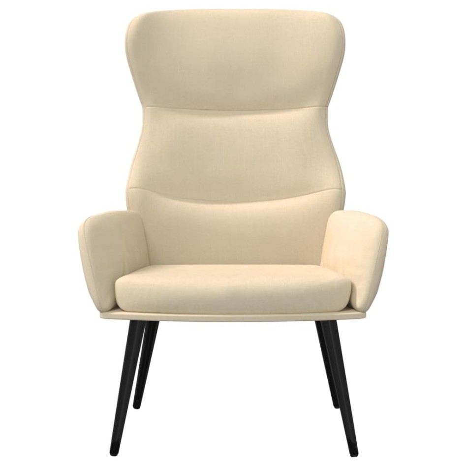 Sillón de relax con reposapiés de tela color